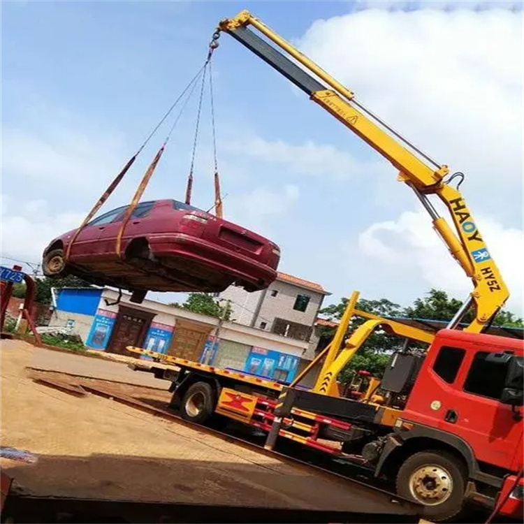 兰山吊车救援小汽车怎么吊